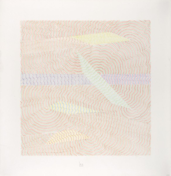 <strong>Light-Mill, 1986</strong><br>Buntstift auf Karton, 42 x 40,9 cm, K504