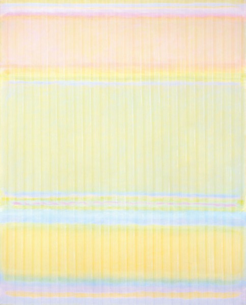 <strong>Sonnenwind, 1984</strong><br>Acryl auf Nessel, 242 x 183 cm.