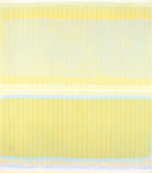 <strong>Sonnenwind, 1985</strong><br>Acryl auf Nessel, 260 x 230 cm.