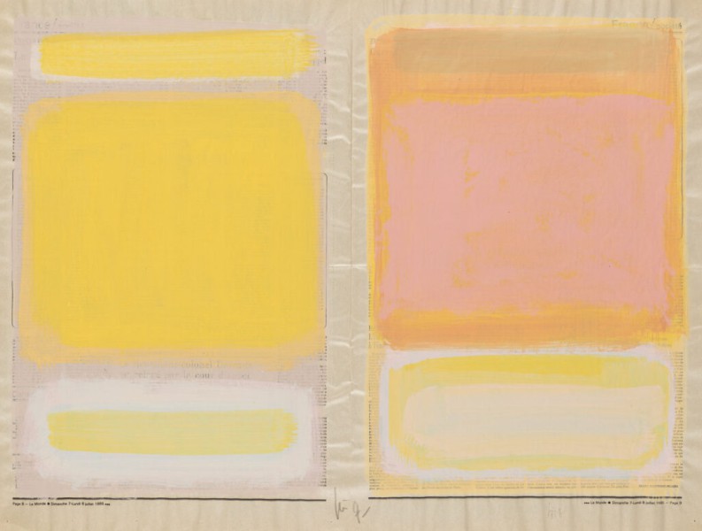 Malerei 6 <strong>o.T., 1997</strong><br>Buntstift auf Karton, 40 x 49,8 cm, B011