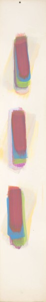 Malerei 4 <strong>Tenderness, 1985</strong><br>Acryl auf Karton, 100 x 15,7 cm, B170