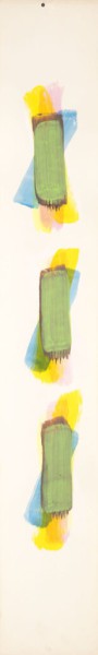 Malerei 3 <strong>Tenderness, 1985</strong></bigger><br>Acryl auf Karton, 100 x 15,7 cm, B177