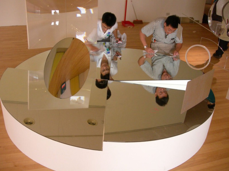 Mobiles 12 TransOptics, mirror-work in progress