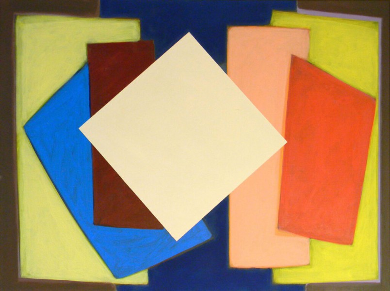 Malerei 17 <strong>Andere Räume (Serie), 1998</strong><br>Acryl auf Leinwand, 70 x 50 cm.